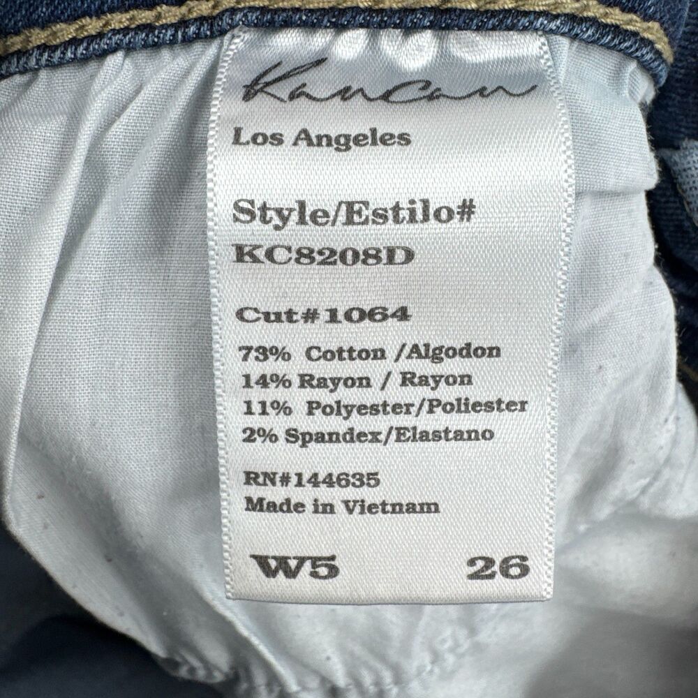KANCAN High Rise Button Fly Skinny Ankle Jeans Size 26 - Picture 5 of 5